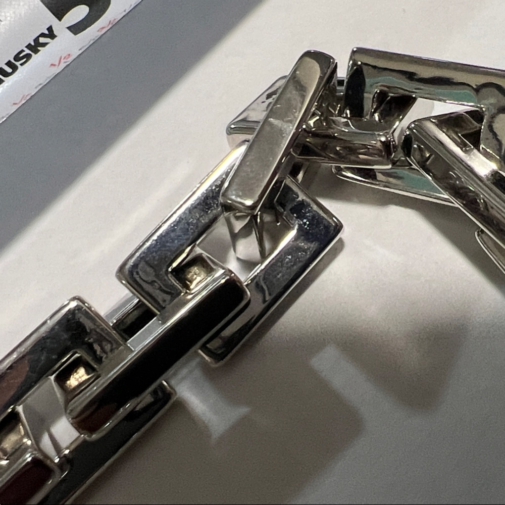 Chunky Milor Rectangular Chain Link Bracelet Magn… - image 6